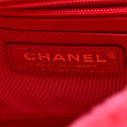 Shearling Quilted Bucket Bag Fuchsia