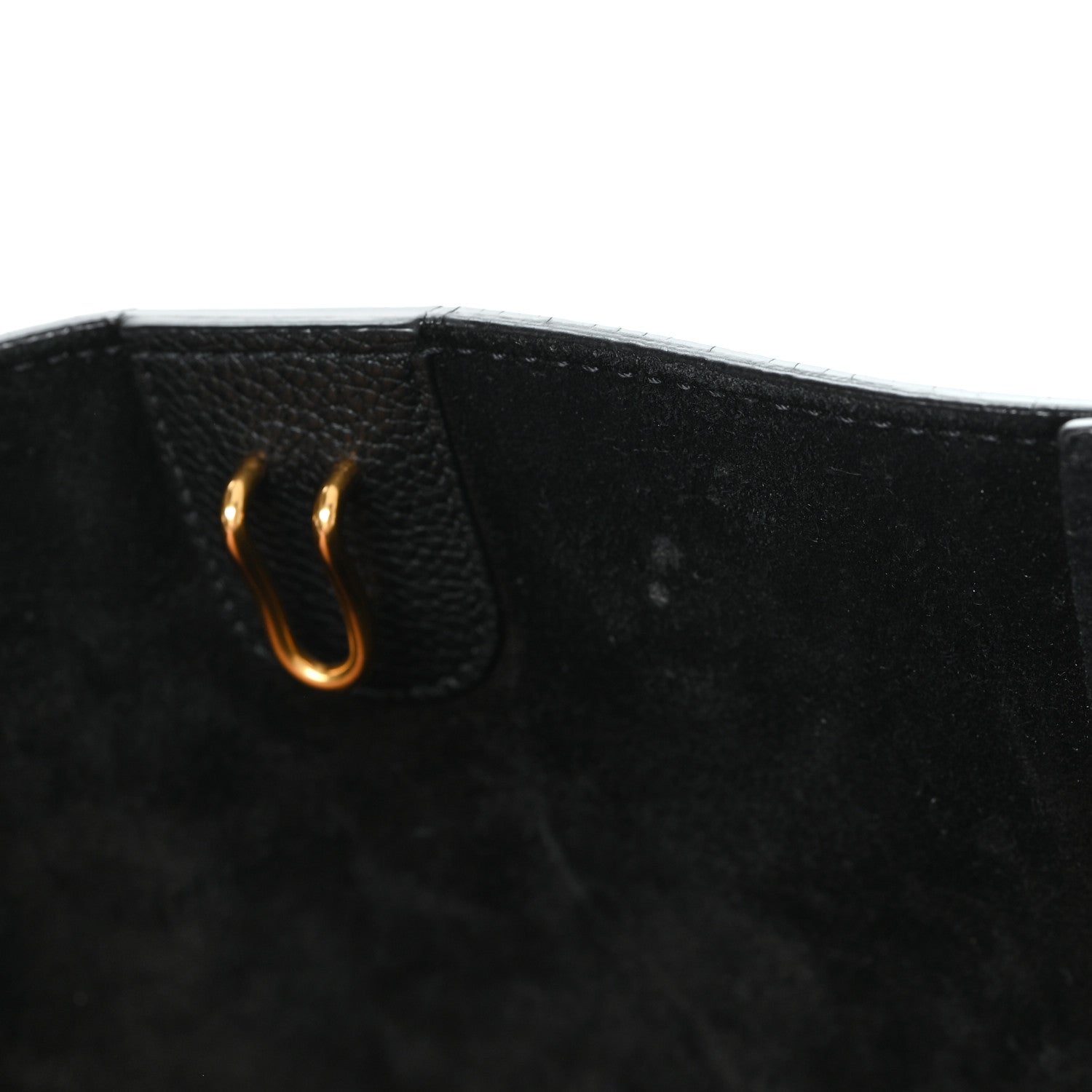 Soft Grained Calfskin Small Sangle Bucket Bag Black