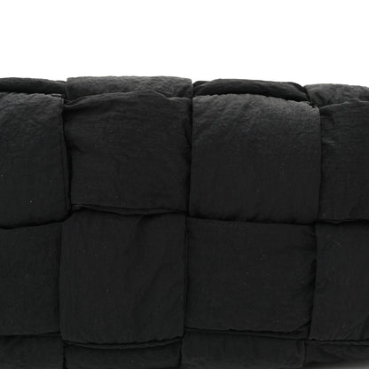 Nylon Intrecciato Padded Tech Mini Cassette Belt Bag Black