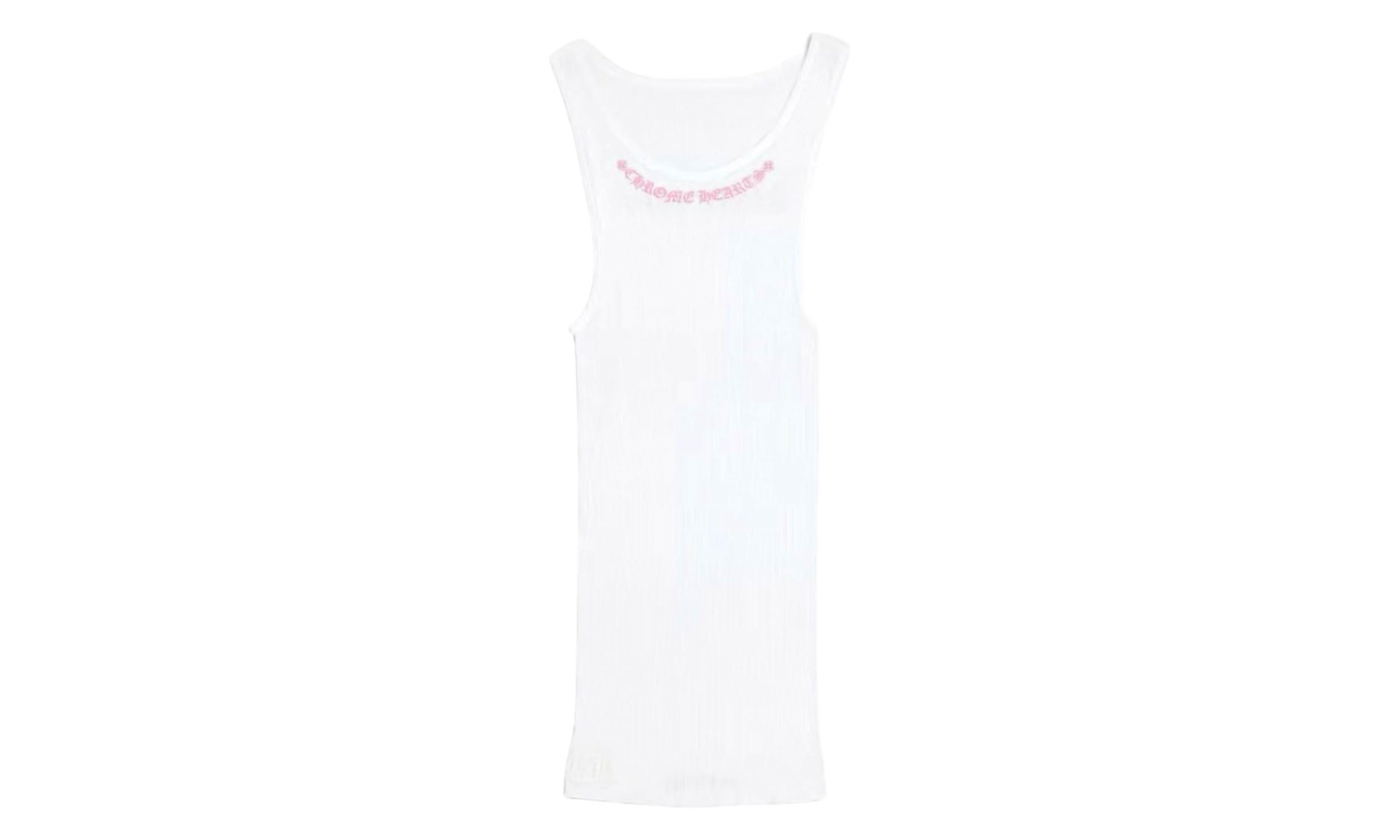 Love You Rib Tank Top "White/Pink" CHRM1624