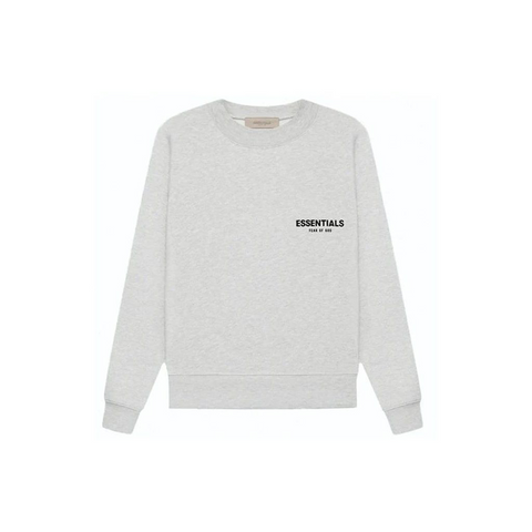 Essentials Crewneck Light Oatmeal Gris Clair Fear Of God