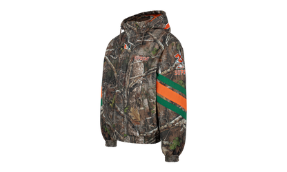 Mitchell &amp; Ness® NCAA Hooded Stadium Jacket "University of Miami" SU790