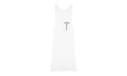 T-bar logo ribbed tank "White" CHRM0190