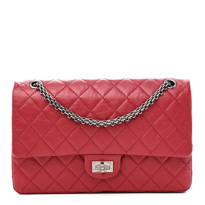 Aged Calfskin Quilted 2.55 Reissue 226 Flap Red