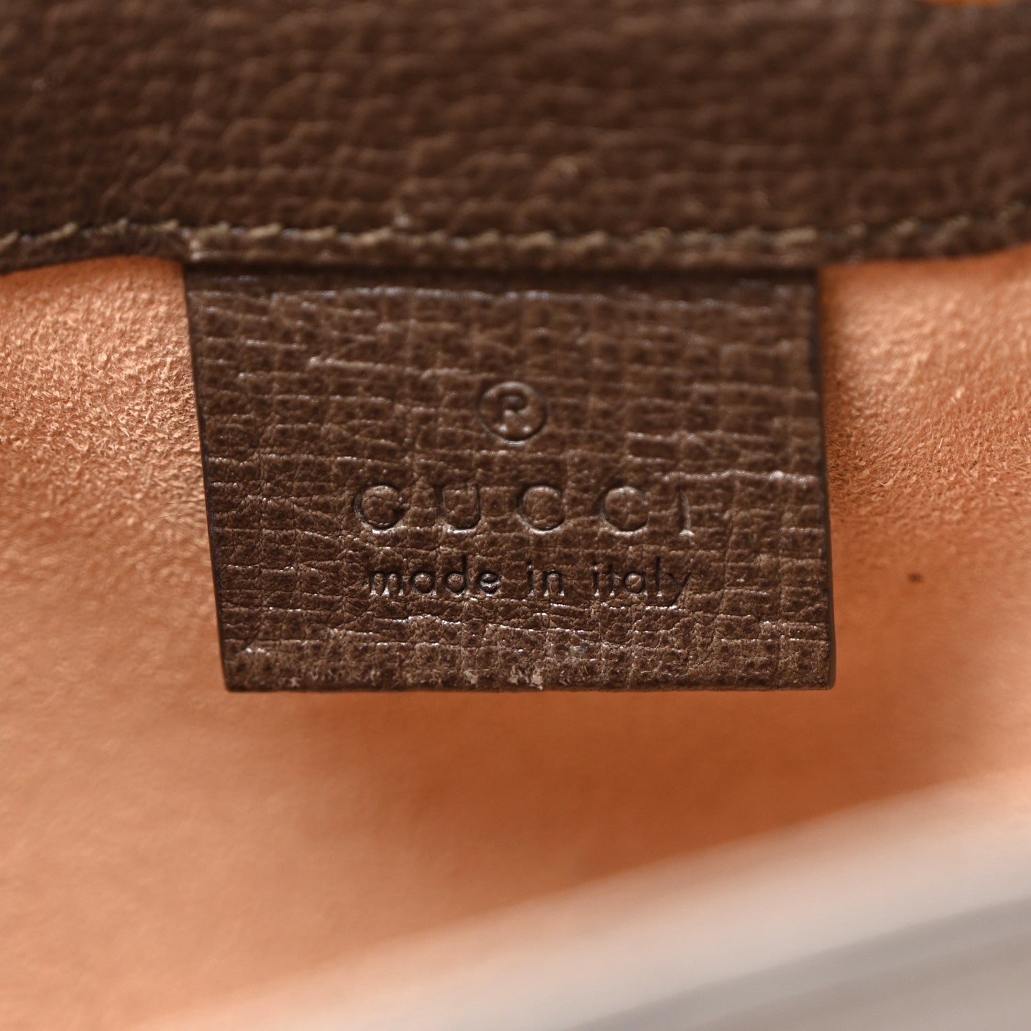 GG Supreme Monogram Web Mini Ophidia Bucket Bag Brown Brown
