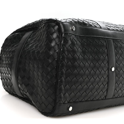 Nappa Intrecciato Weekend Bag Black