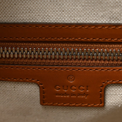 Calfskin GG Tennis Embossed  Duffle Bag Brown