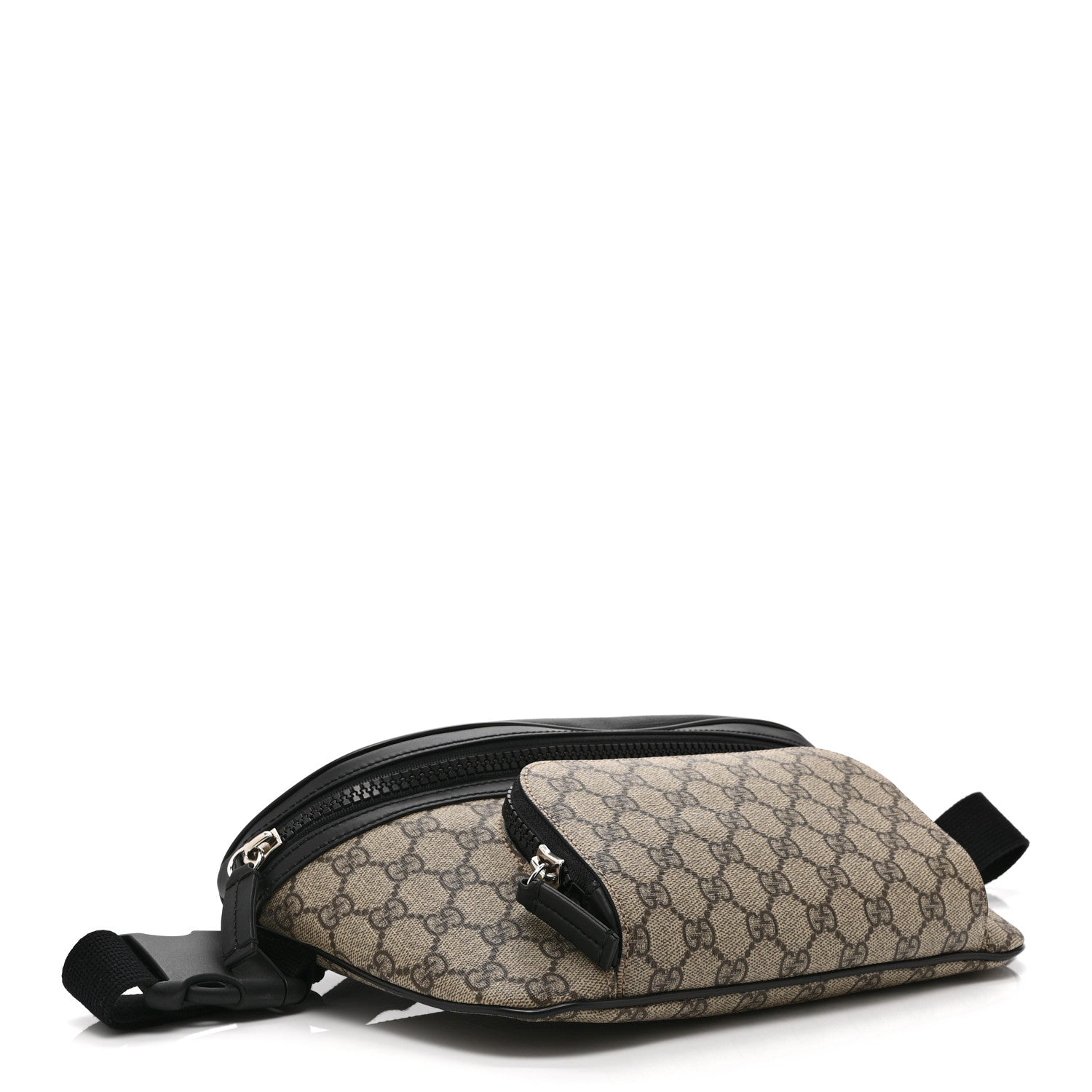 GG Supreme Monogram Large Belt Bag Beige Ebony Black