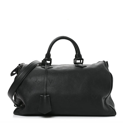 Calfskin Monogram Speedy P9 Bandouliere 40 Ultra Black