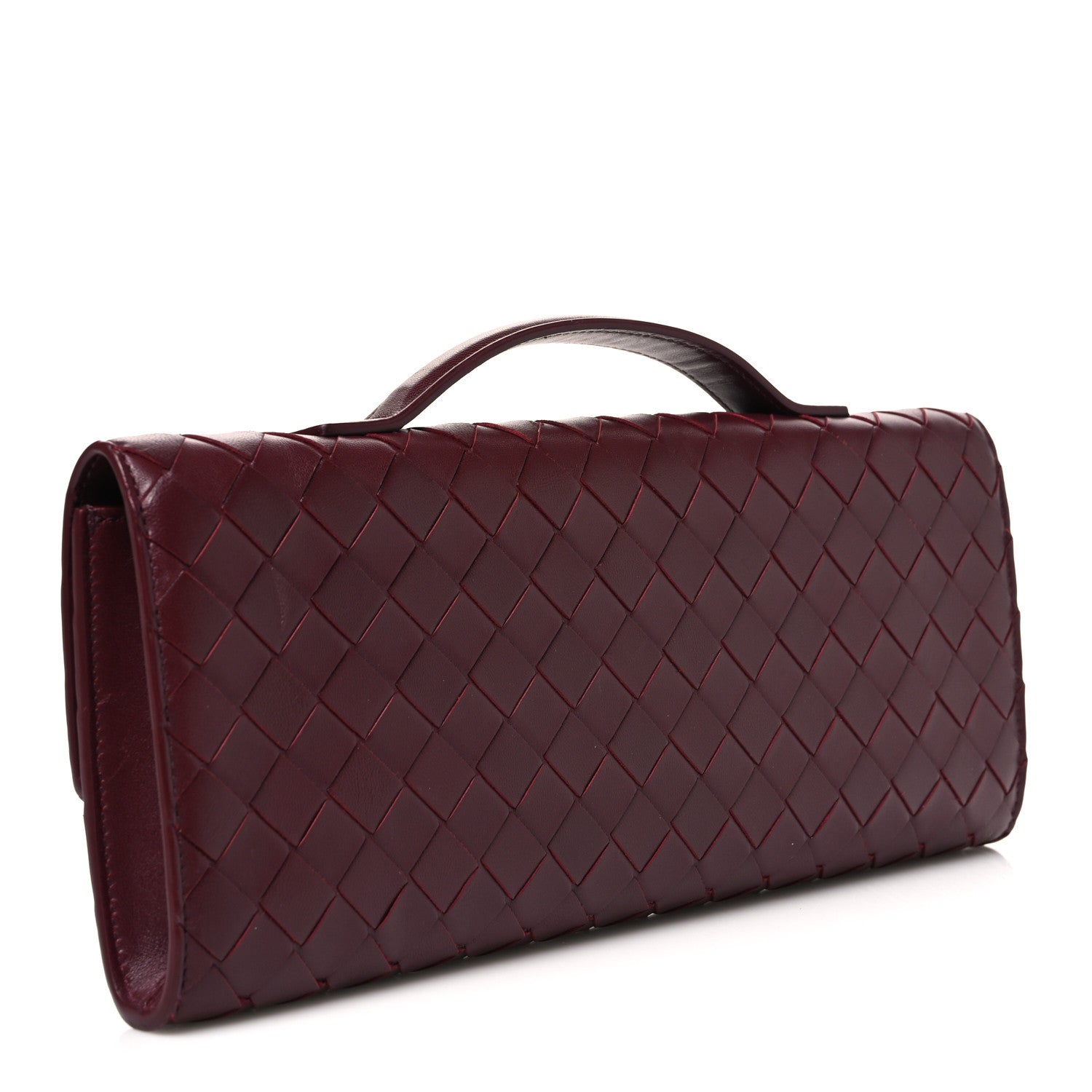 Nappa Intrecciato Long Andiamo Top Handle Clutch Barolo