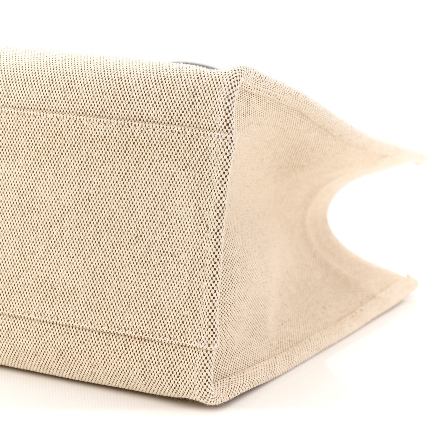 Canvas Calfskin Large La Medusa Tote Bag Beige