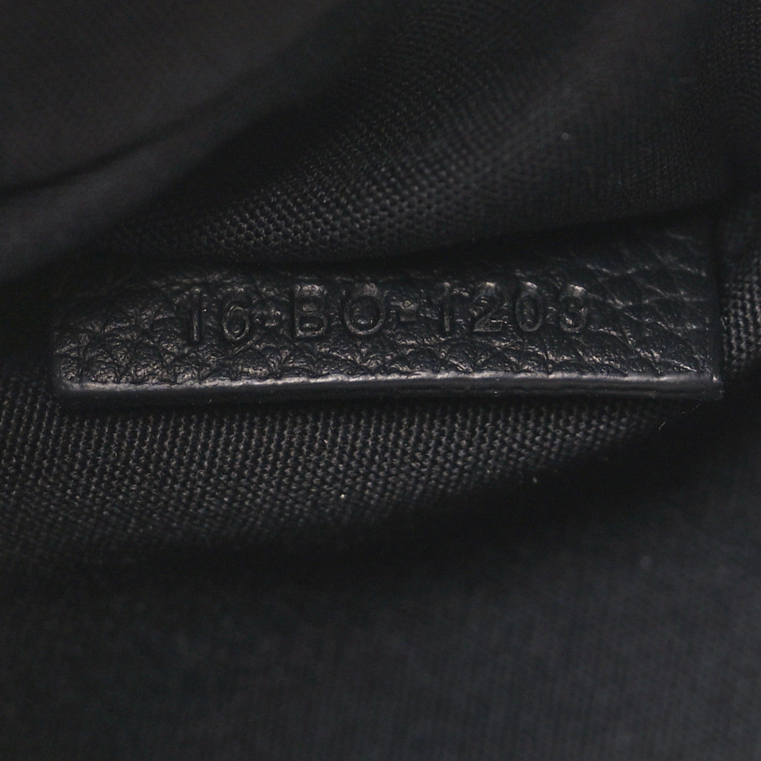Grained Calfskin Oblique Scarab Sling Bag Blue Black