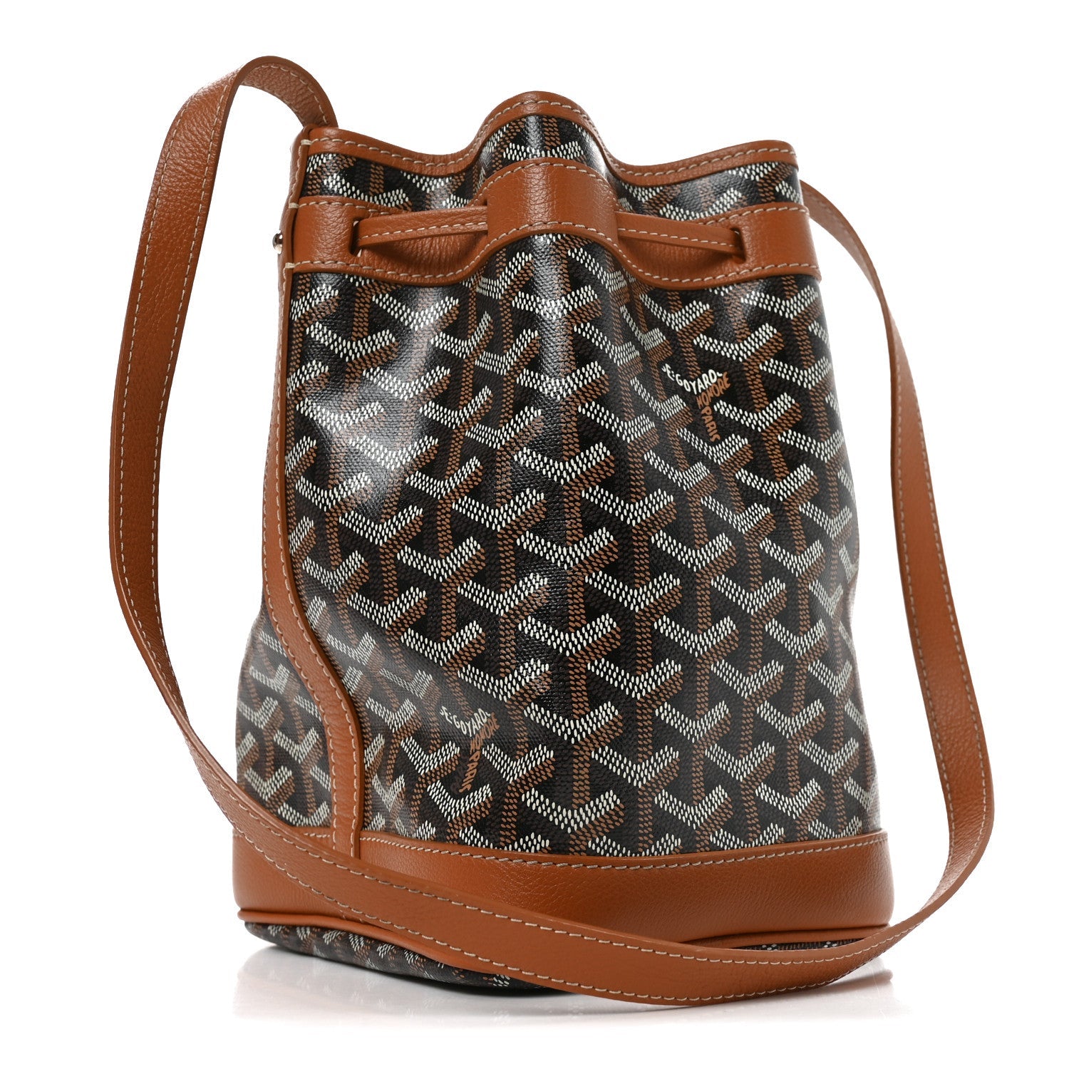 Goyardine Petit Flot Bucket Bag PM Black Gold