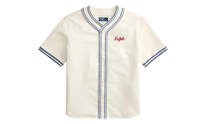 "RALPH" Baseball Shirt "Warm White" 710B14291001
