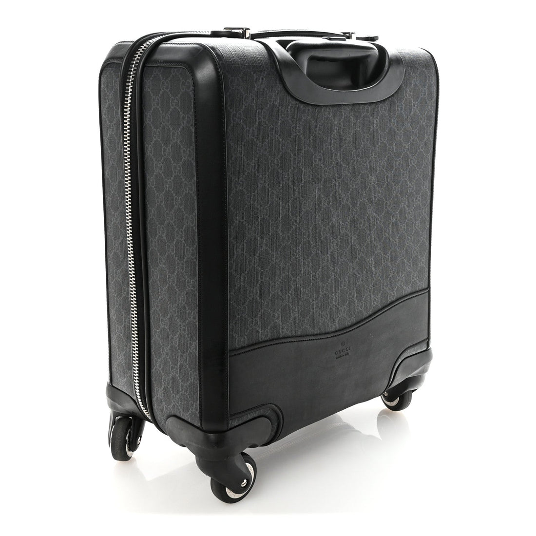 GG Supreme Monogram Gran Turismo Suitcase Black Grey