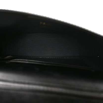 Vitello Liberty F is Fendi Bi-Color FF 1974 Embossed Envelope Belt Bag Maya Black