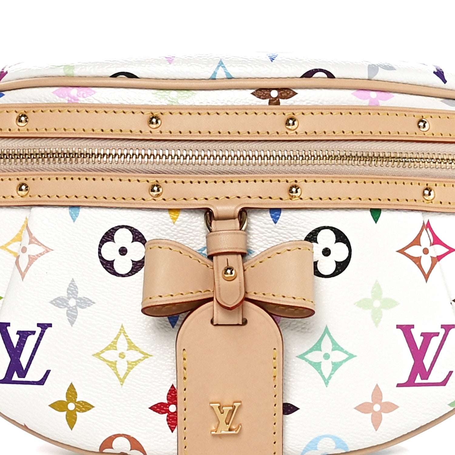 LV X TM Monogram Multicolor High Rise Bumbag White
