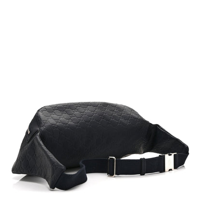 Guccissima Web Belt Bag Navy