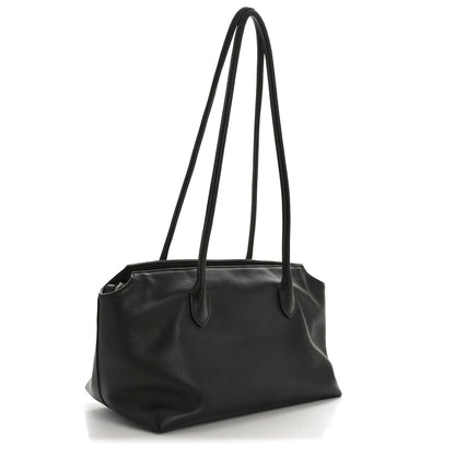 Grained Calfskin Terrasse Bag  Dark Brown