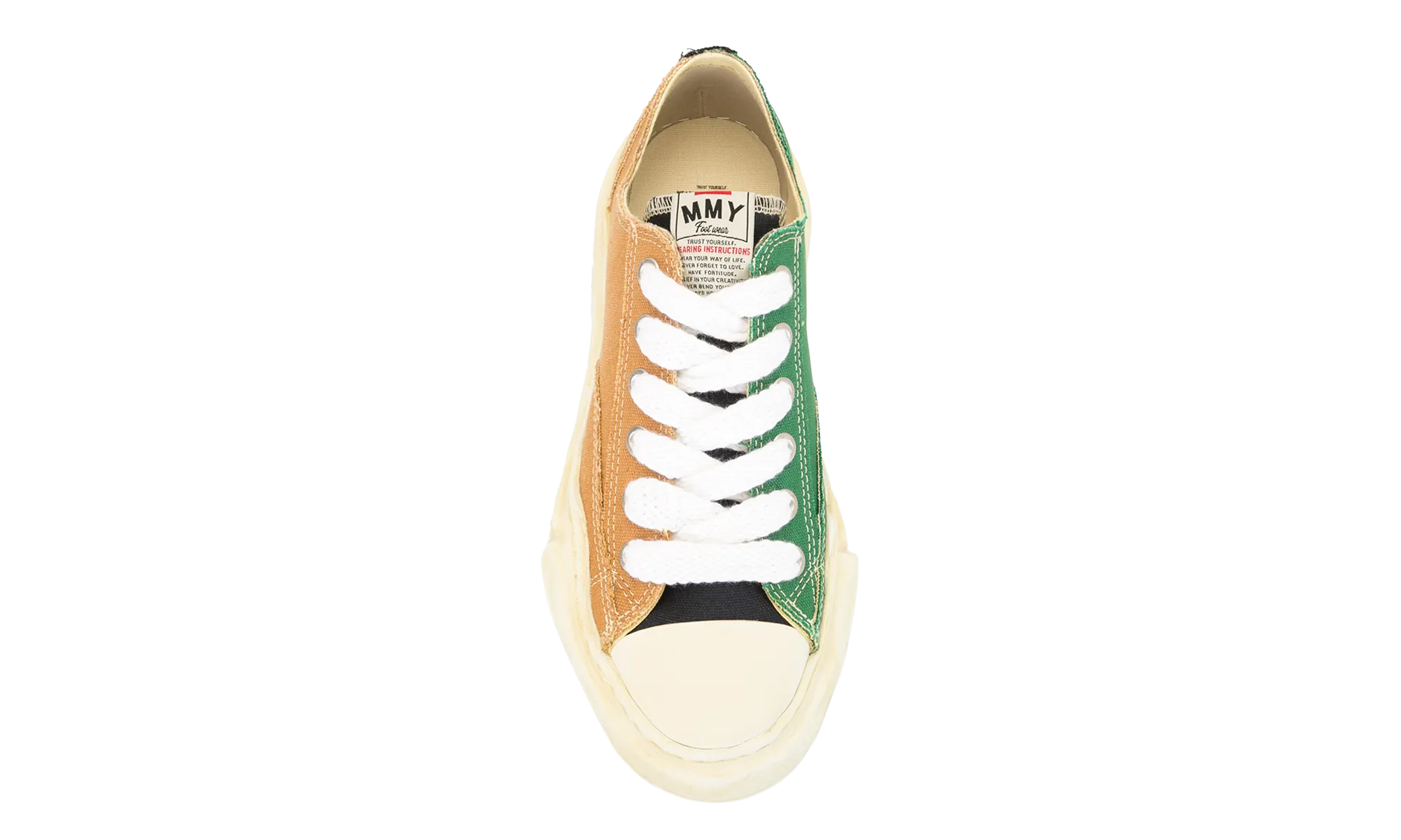 Peterson OG Sole Overdyed Canvas Low “Yellow Green Mismatched” Secondary image
