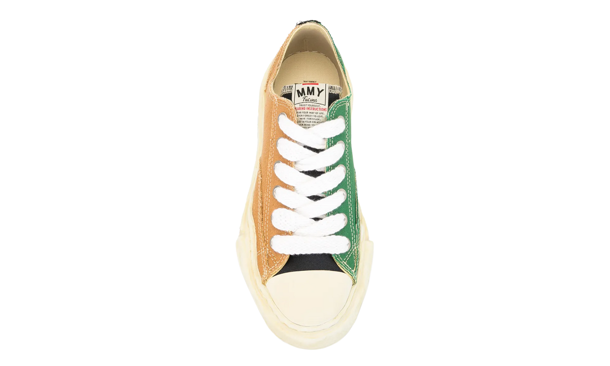Peterson OG Sole Overdyed Canvas Low “Yellow Green Mismatched”