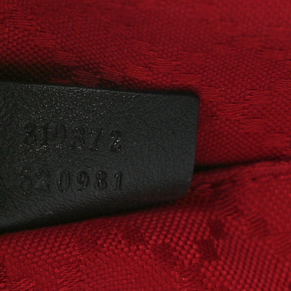 Calfskin Web Suitcase Black