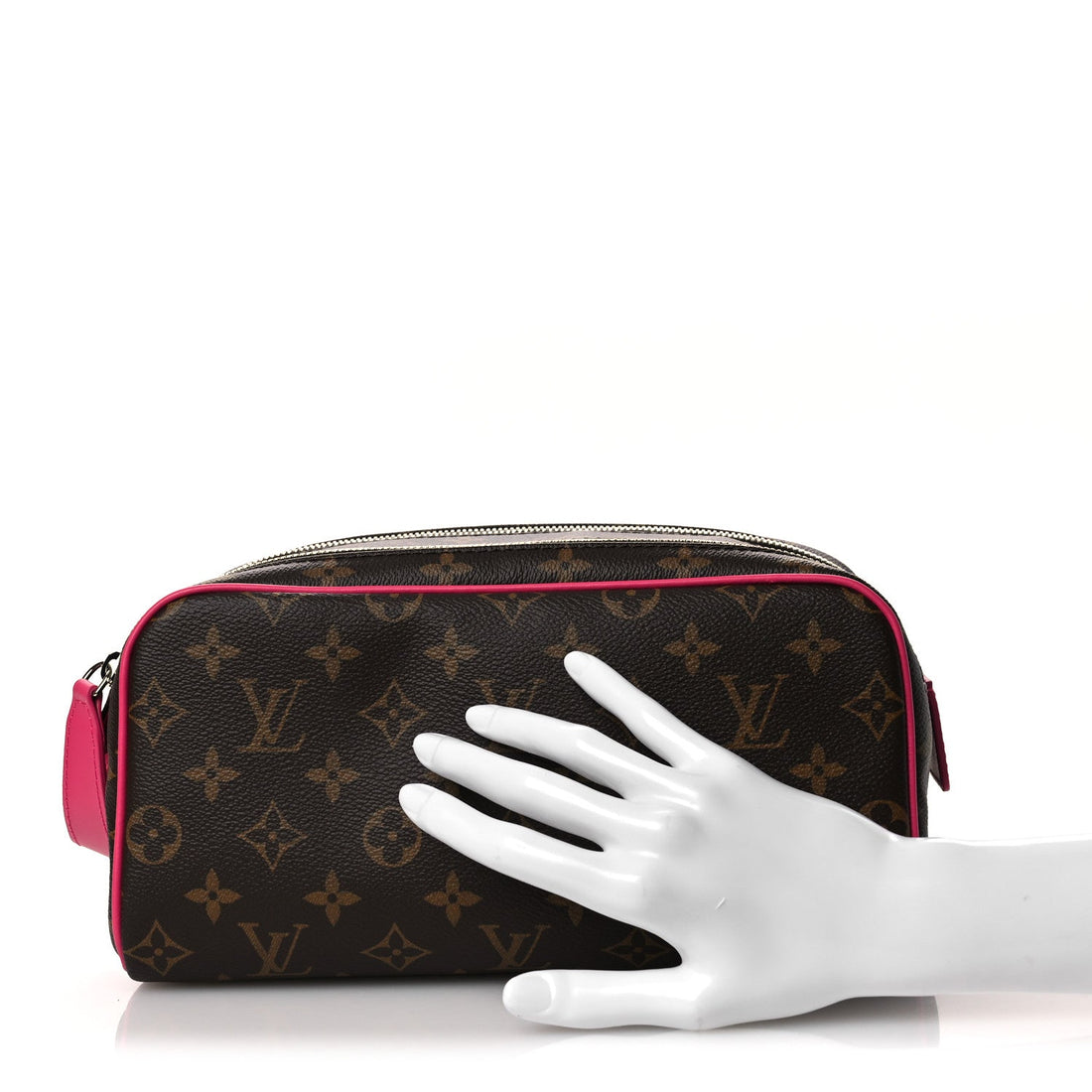 Monogram Macassar Dopp Kit Toilet Pouch Pondichery Pink