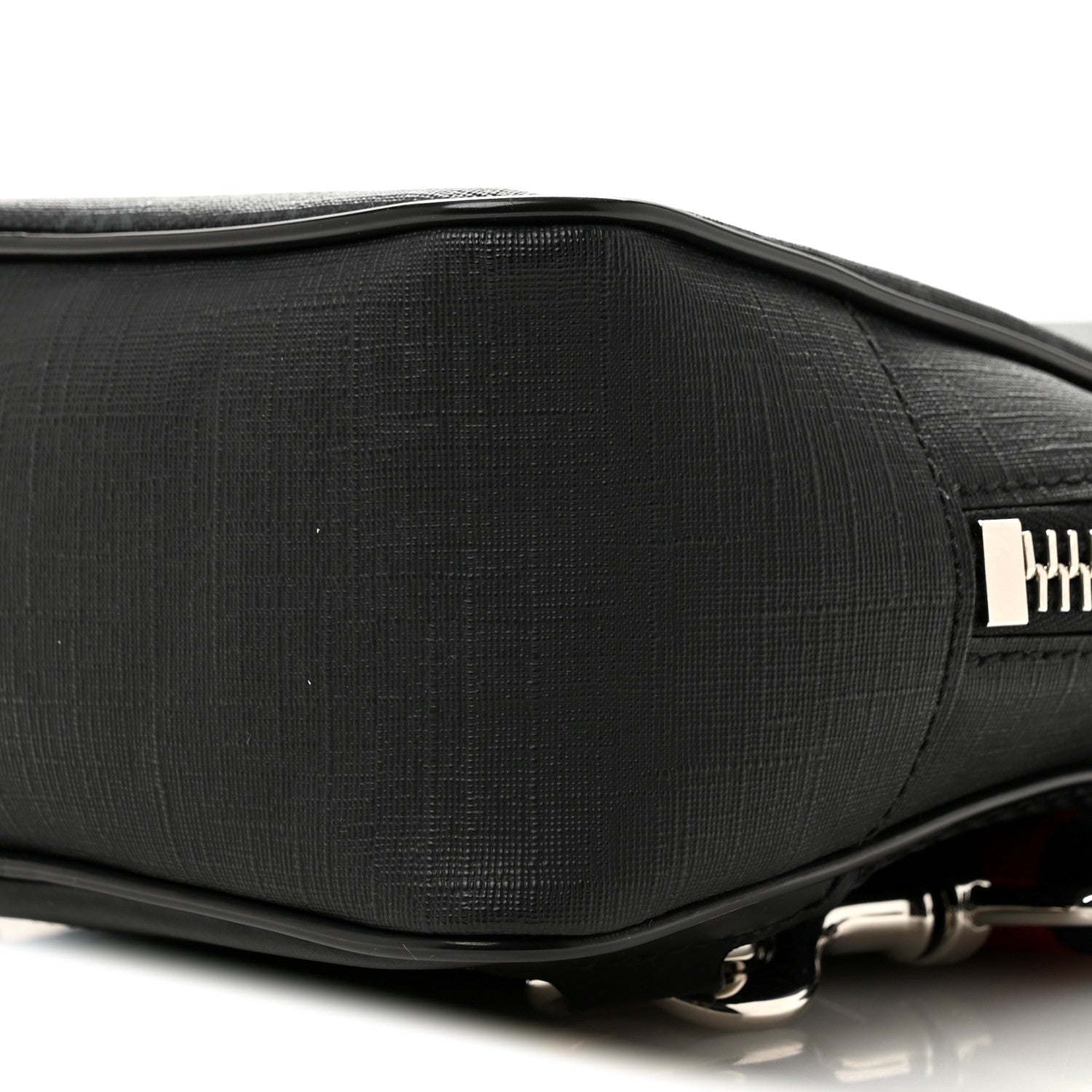 GG Supreme Monogram Web Belt Bag Black Grey