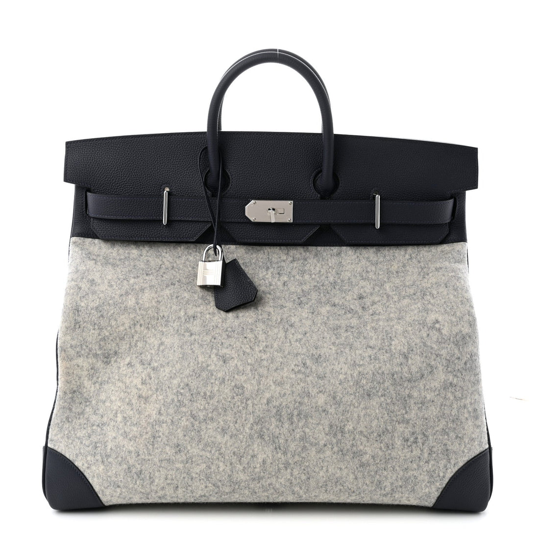 Togo Todoo Feutre HAC Birkin 50 Gris Clair Bleu Nuit