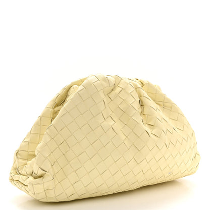 Nappa Maxi Intrecciato The Pouch Oversized Clutch Ice Cream