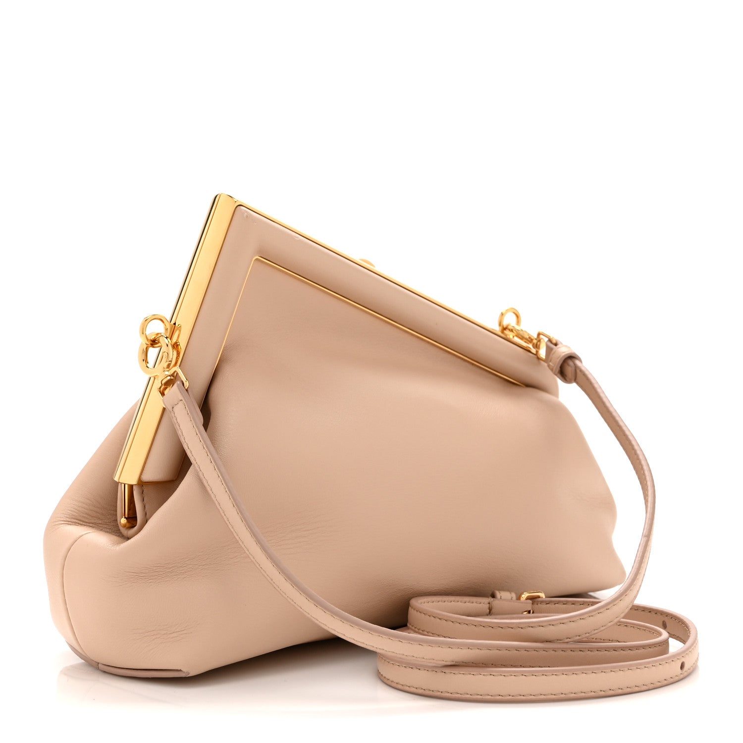Shiny Nappa Small Fendi First Poudre