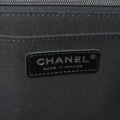 Caviar Quilted Small XXL Travel Flap Bag Black