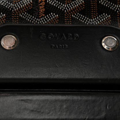 Goyardine Rolling Suitcase Trolley PM Black