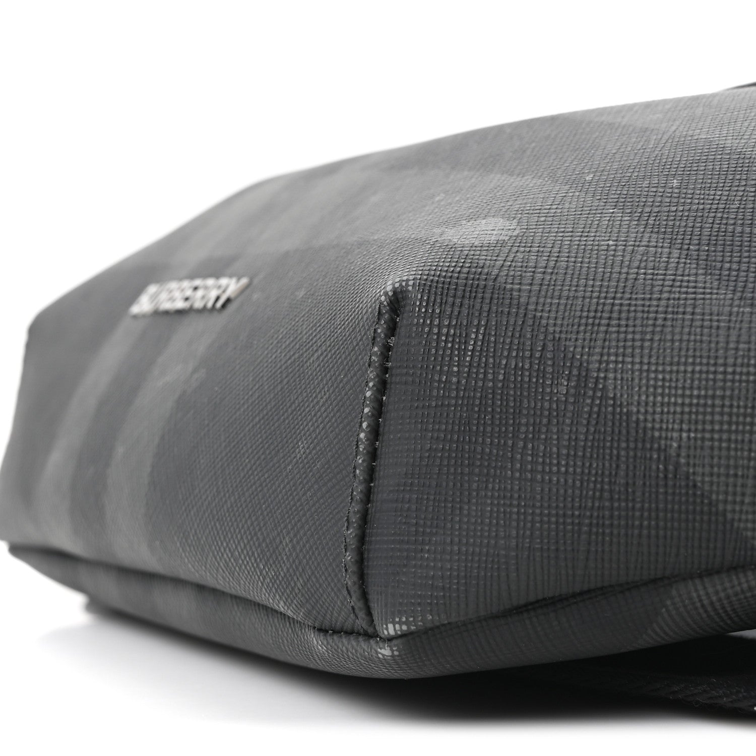 Charcoal Check Calfskin Sonny Bum Bag Charcoal