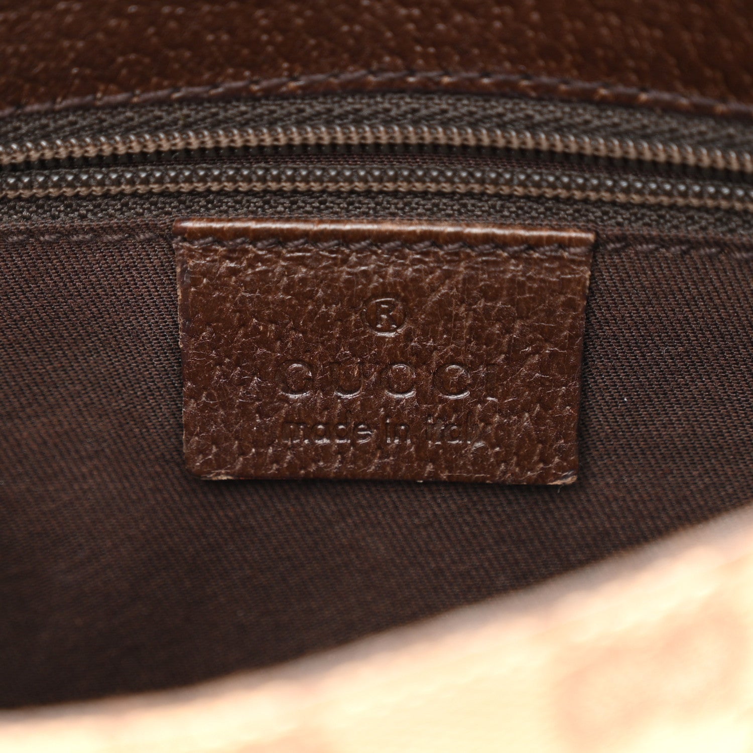 Monogram Waist Pouch Bag Dark Brown