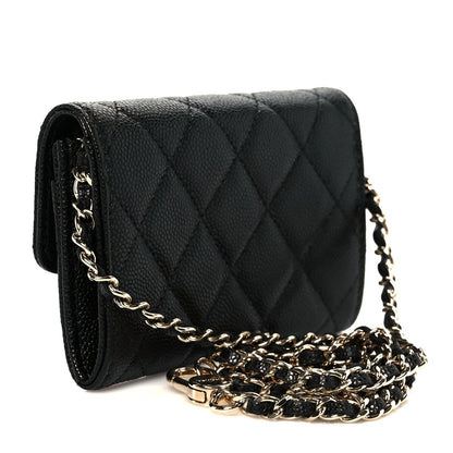 Caviar Quilted Belt Bag Black