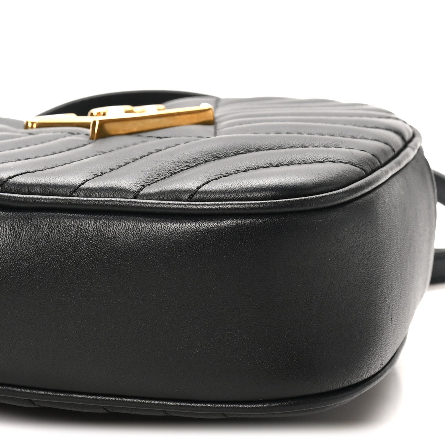 Calfskin New Wave Heart Bag Black