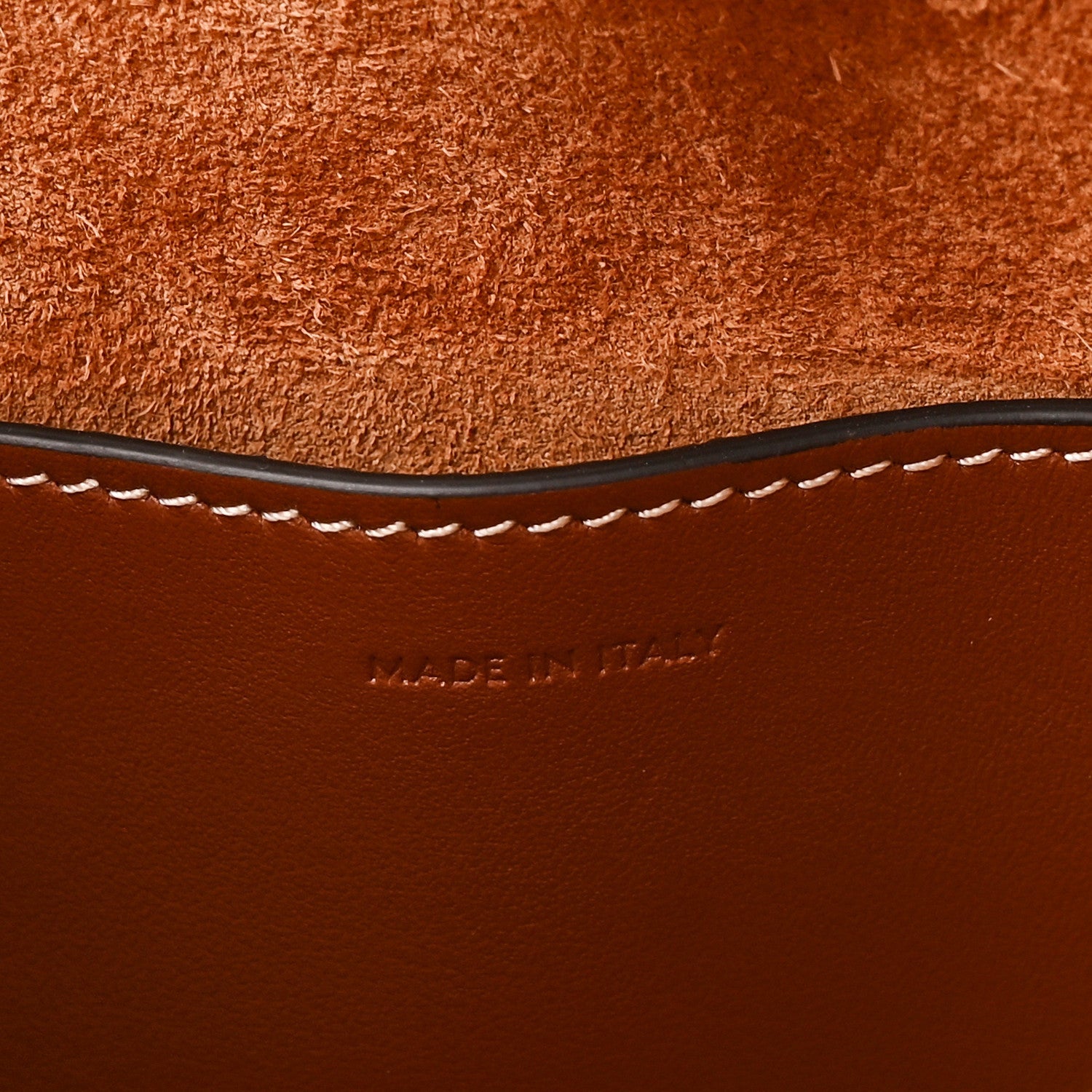 Smooth Calfskin Small Cuir Triomphe Bucket Bag Tan