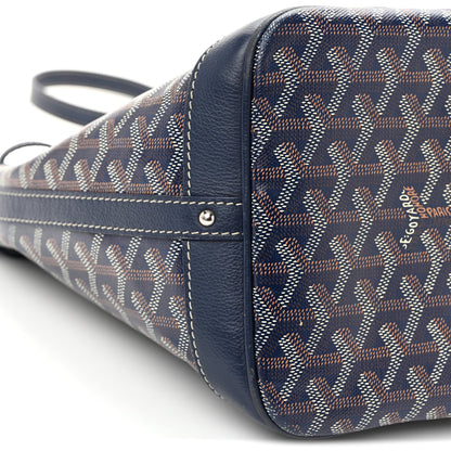 Goyardine Petit Flot Bucket Bag PM Navy