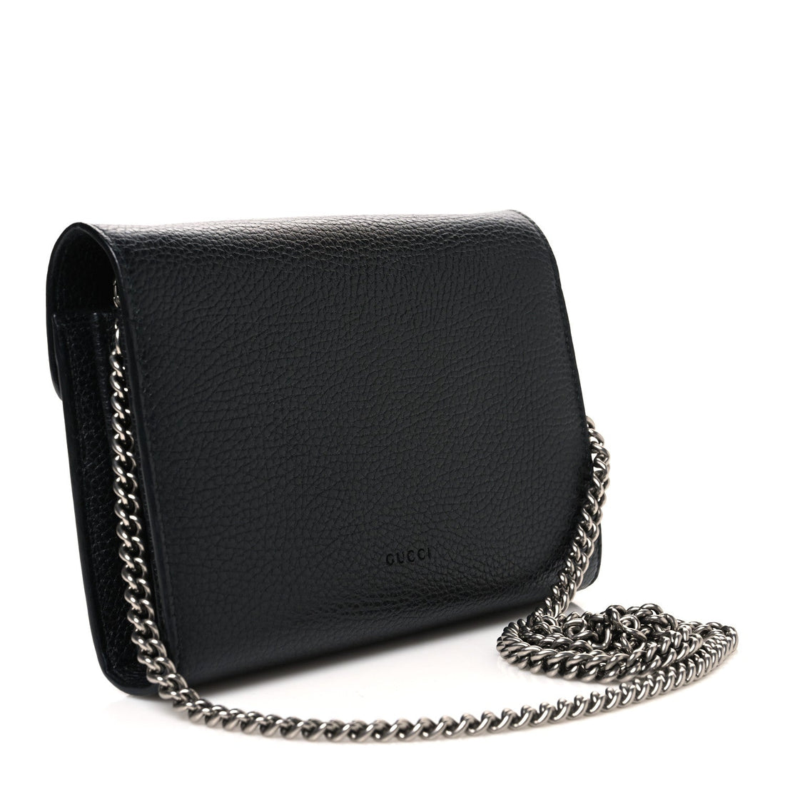 Calfskin Mini Dionysus Chain Wallet Black