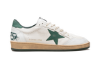 BALLSTAR NAPPA UPPER MATT LEATHER STAR CRACK TOE “WHITE GREEN”