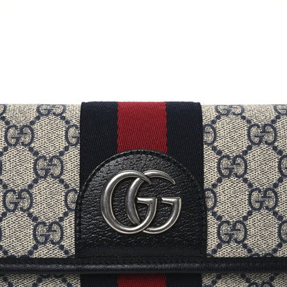 GG Supreme Monogram Web Small Ophidia Belt Bag 80 32 Beige Navy