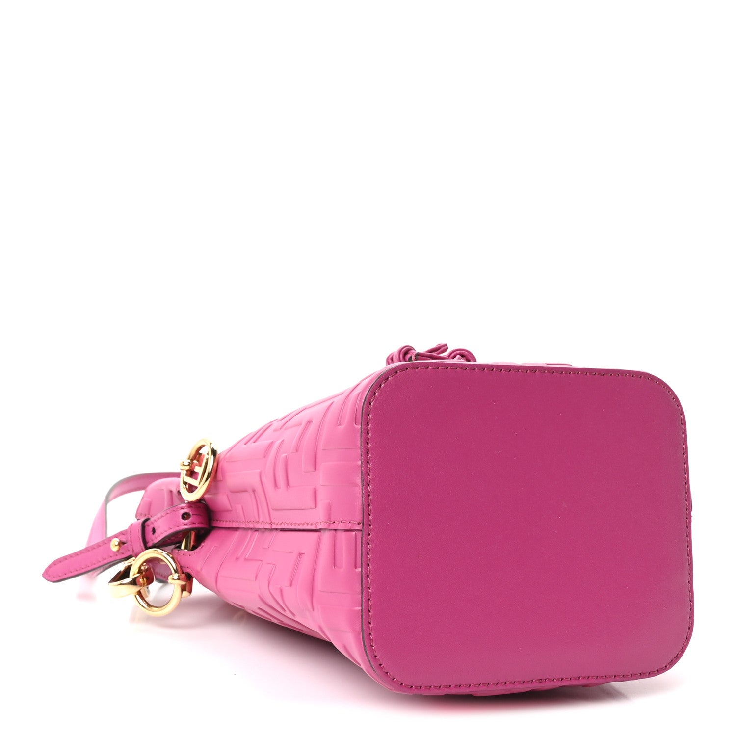 Vitello Liberty F is Fendi FF 1974 Embossed Mini Mon Tresor Bucket Bag Ciclamino Pilar