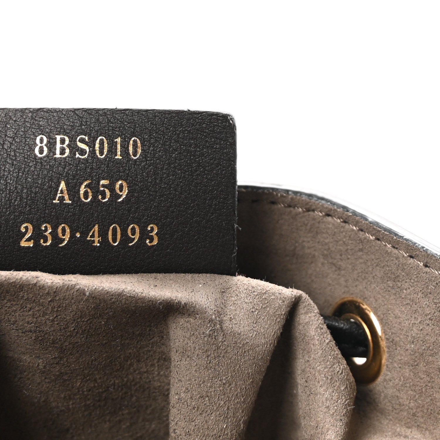 Vitello Liberty F is Fendi Bi-Color FF 1974 Embossed Mini Mon Tresor Bucket Bag Maya Black