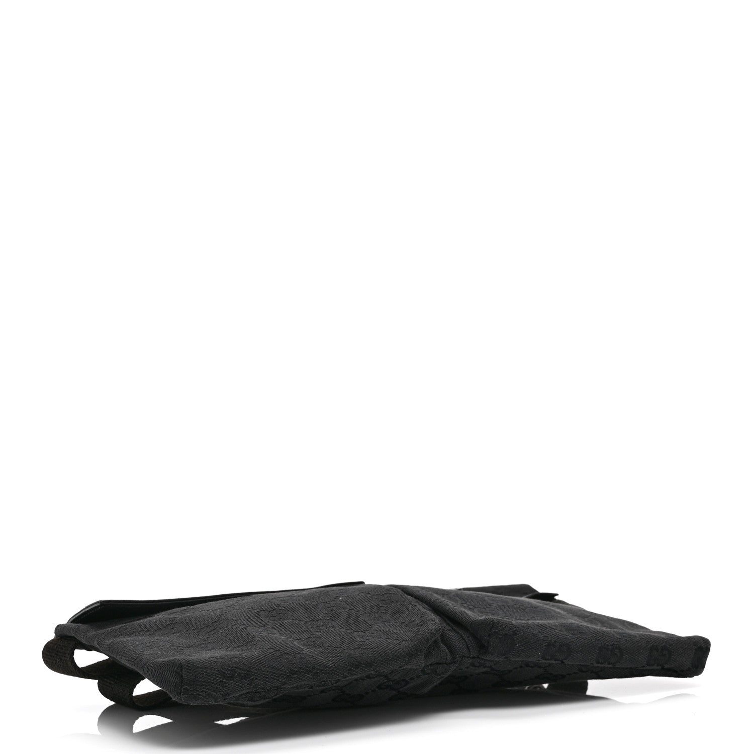 GG Monogram Double Pocket Belt Bag Black