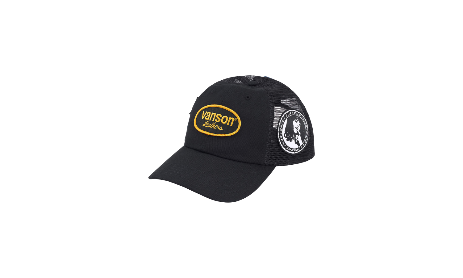 HYSTERIC GLAMOUR Vanson Leather® Mesh Back 6-Panel "Black" SU818