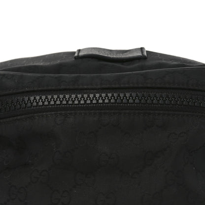 Nylon Monogram Fanny Pack Belt Bag Black
