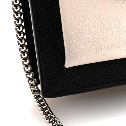 Soft Calfskin Snakeskin My Lockme Chain Bag Pochette Black