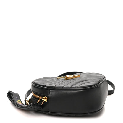 Calfskin New Wave Heart Bag Black