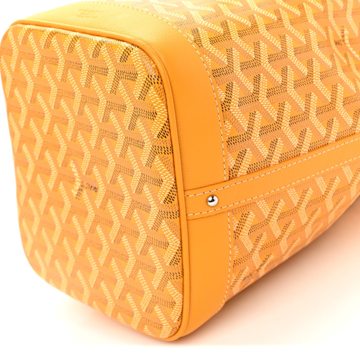 Goyardine Petit Flot Bucket Bag PM Yellow